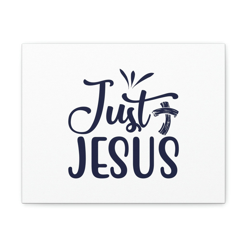 Scripture Walls John 14:6 Just Jesus Bended Cross Christian Wall Art Bible
